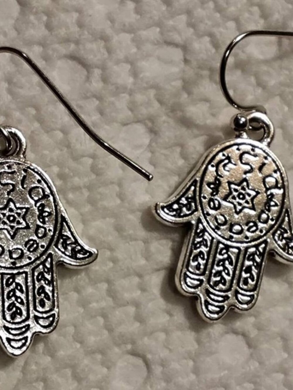 Hand Evil Eye Earring
